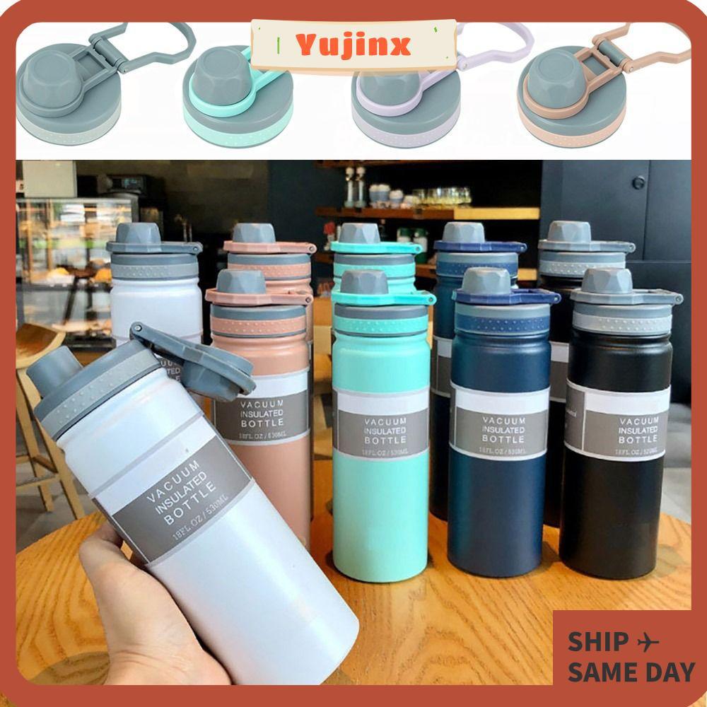 YUJINX 1 ชิ้นขวด, Splash Proof TS-8706B/TS-8709B ถ้วย, Multicolor PVC 530 ml/750ml พร้อมแหวนปิดผนึกส