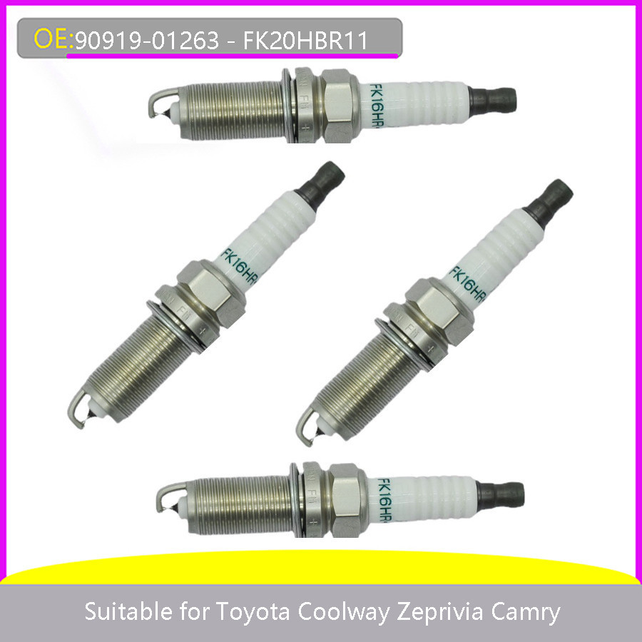 เหมาะสําหรับ Toyota Cooluzer 90919-01263 Privia Camry FK20HBR11 หัวเทียนรถยนต์ 1997 1998 1999 2000 2