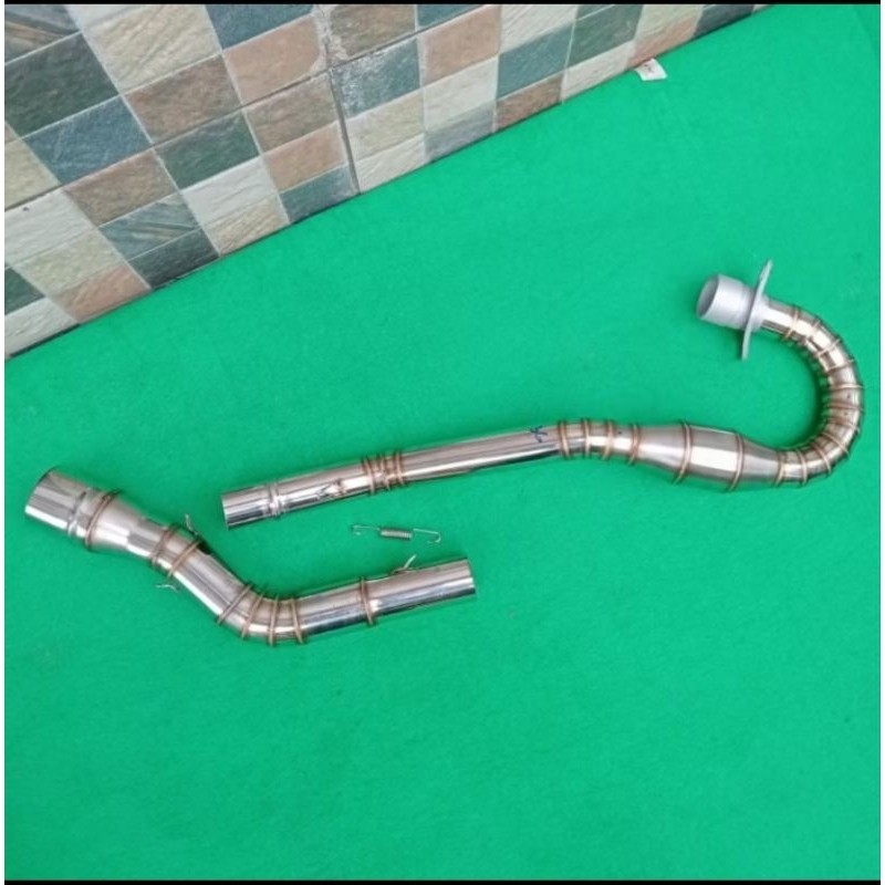 ท่อไอเสียสแตนเลสสําหรับ Crf 150 Klx 150d Tracker Wr 155 Xr 150 Xr 200 XTZ 125