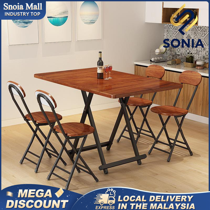 Foldable Table Meja Makan Dining Table Meja Lipat camping table Banquet /Hawker Table 餐桌