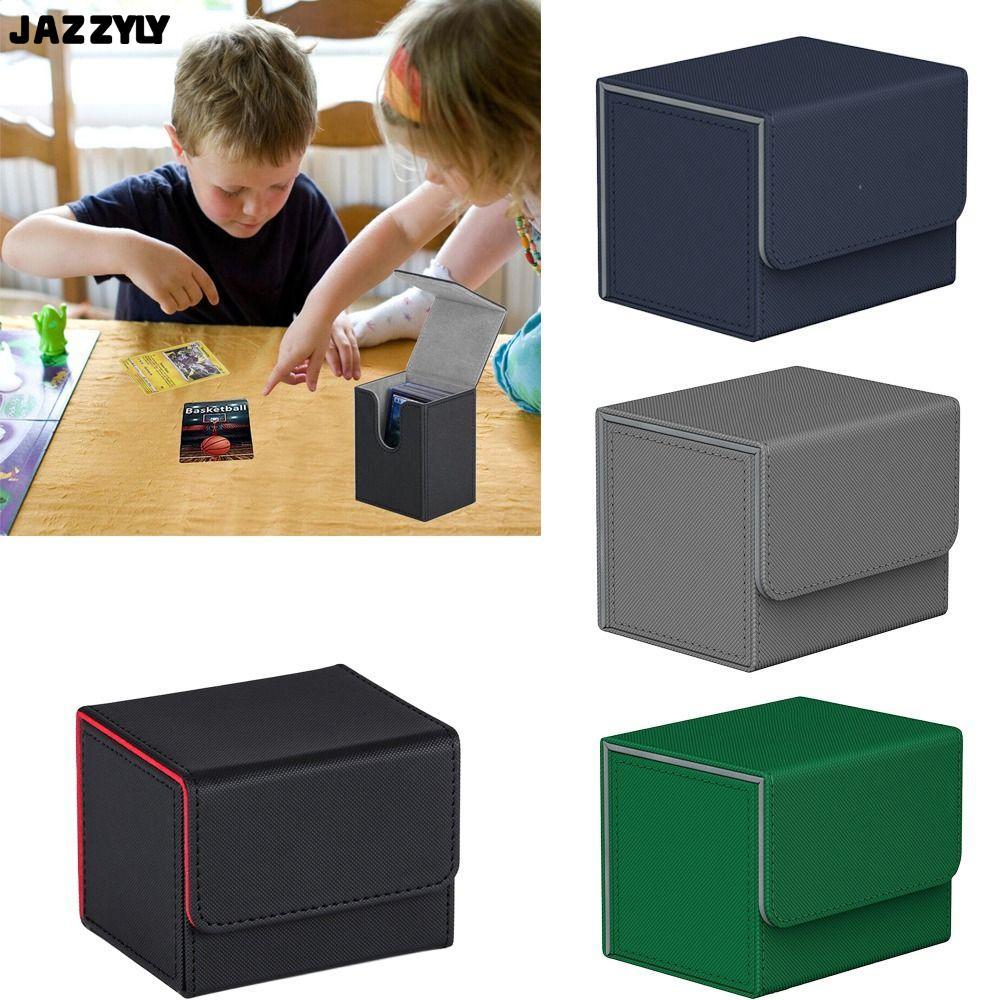JAZZYLY เกม MTG Trading Card Holder, Organizer Storage Deck Box, กล่องของขวัญสะสมเกม Protectors กล่องเก็บของเด็ก