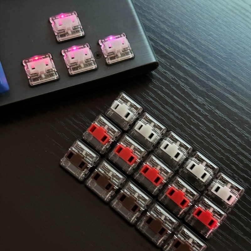 NAMA Mechanical Keyboard Low Shaft Switches การดําเนินงานไร้เสียง Automated Assembly