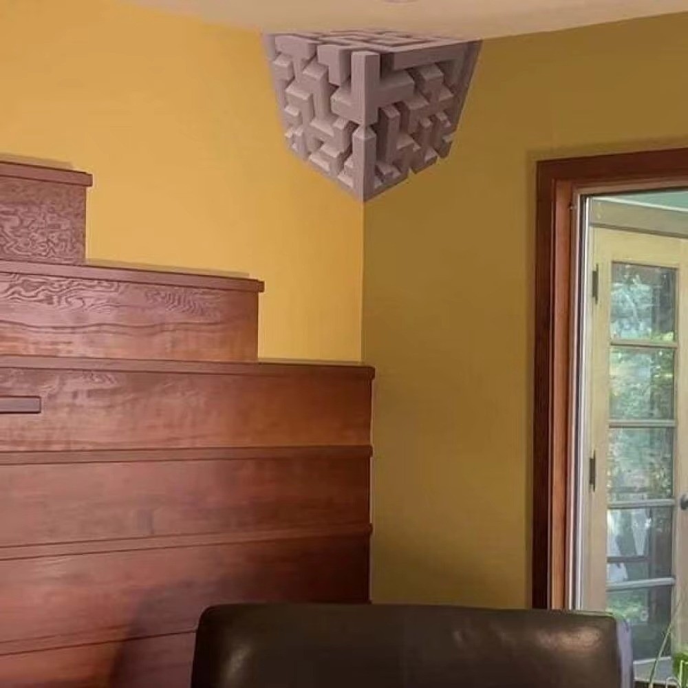 HOMESOGOOD Art Illusion Wall Decal, Illusion Impossible Wall Art ที่ปรับรูปร่างความเป็นจริง,ของขวัญ DIY ไม่สม่ําเสมอภาพลวงตามุม Wall Decal - รูปที่ 5