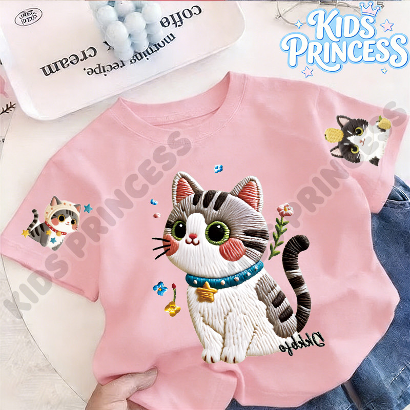 COD KIDS PRINCESS 2026 ตัวละครการ์ตูนแอนิเมชั่น เสื้อที ผ่อนคลาด เสื้อเชิ้ต สำหรับเพศชายและหญิง 90-150CM C7