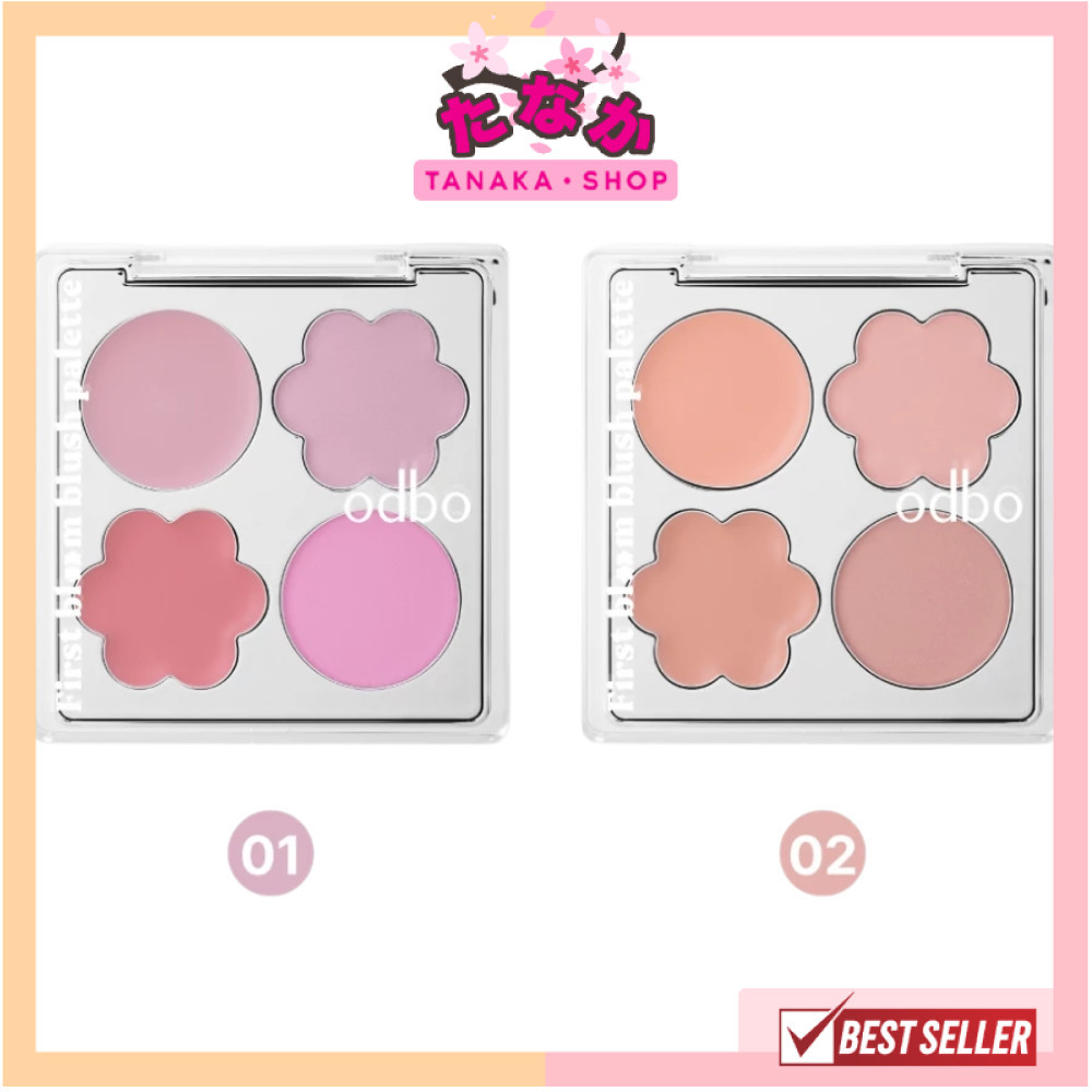 🔥แท้/ดีลสุดคุ้ม/ไลฟ์ทุกวัน🔥OD1332 ODBO FIRST BLOOM BLUSH PALETTE 6g.