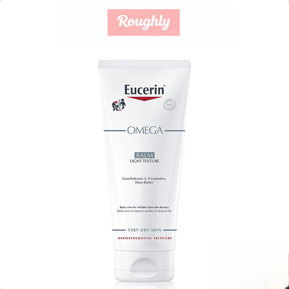 Eucerin Omega Balm Light Texture 200ml บาล์มบำรุงผิวกาย สำหรับผู้มีปัญหาผิวแห้ง แดง คัน.