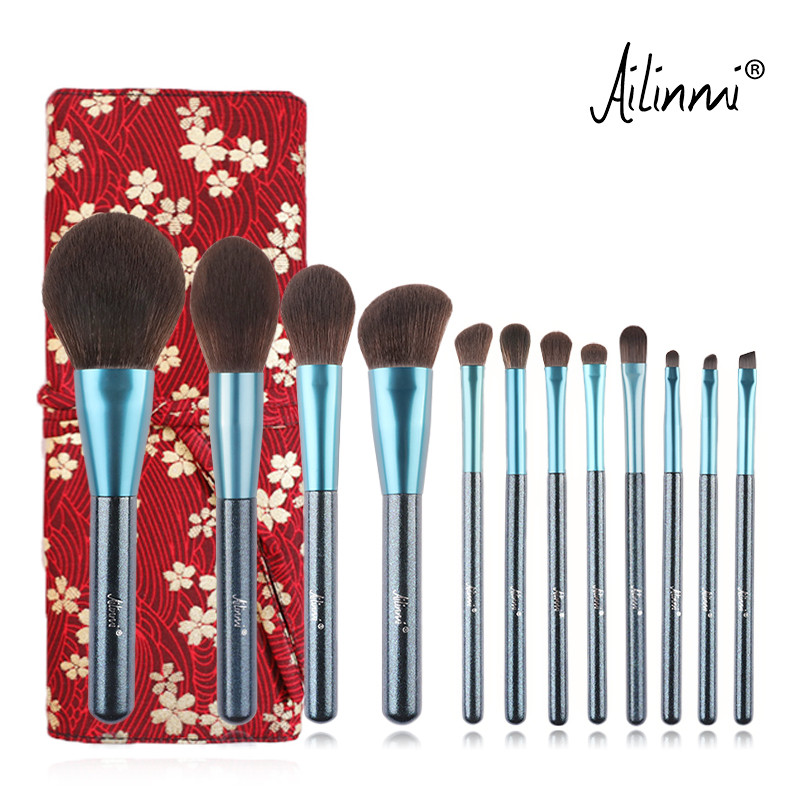 B Product ailomi/ailinmi Blue Lake Eye Makeup Brush Loose Powder Eyeshadow Brush Fiber Hair