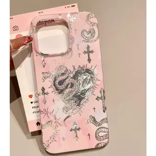 【】เคสไอโฟน เคส iPhone 17 16 15 Pro Max ลายสัญลักษณ์ สไตล์ หวานเย็น