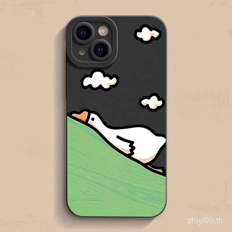 เคสโทรศัพท์ Prairie Cloud Duck Duck Lying เหมาะสําหรับ iPhone 11 12 13 14 promax 15promax 16promax 1