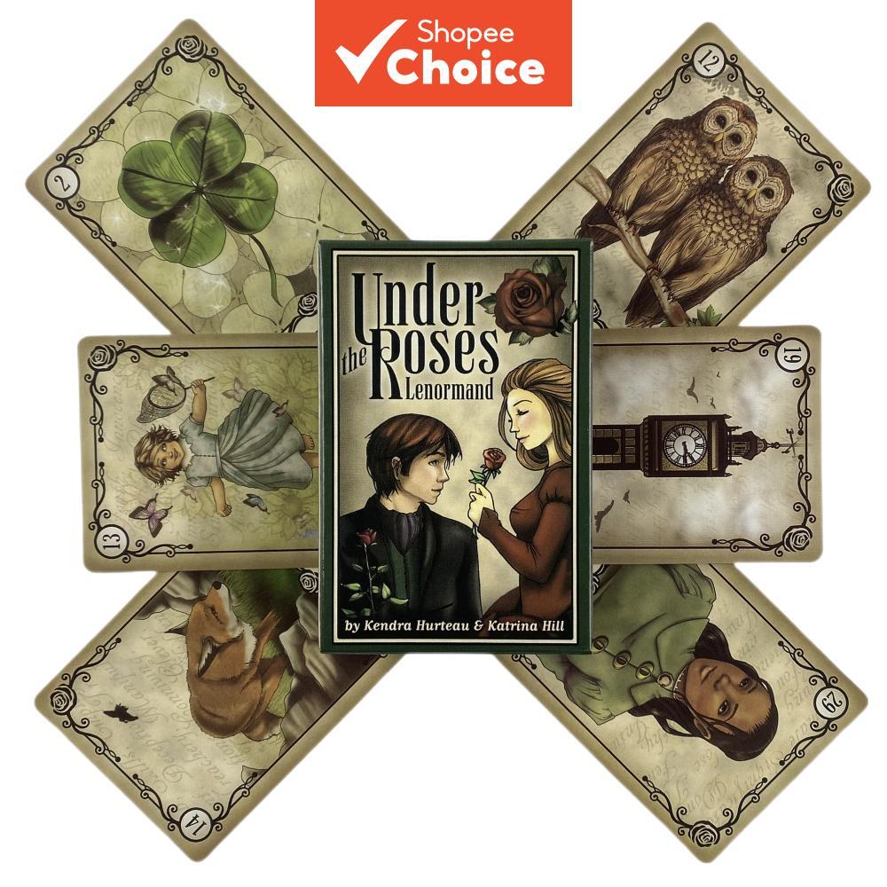 ภายใต้กุหลาบ Lenormand การ์ด Oracle 39 Deck English Divination Edition, ของขวัญรับปริญญารายการสุดท้ายสําหรับเพื่อน, ไพ่ทาโรต์เกมกระดานกลยุทธ์ของเล่นสําหรับผู้ใหญ่ 14+ (TS76)