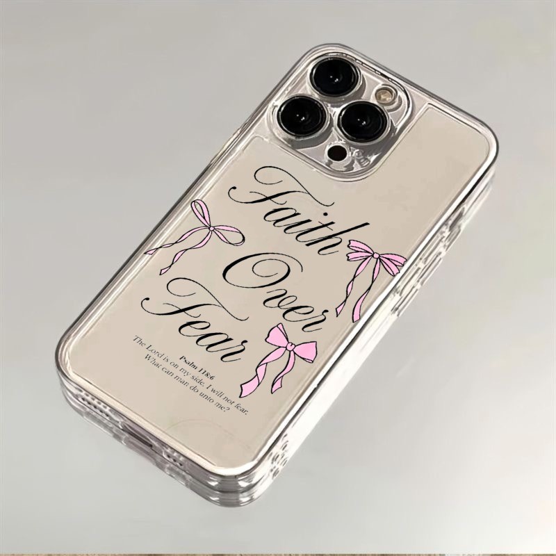 Faith Over Fear เคสสําหรับ iPhone 17 16 15 14 13 11 Pro Max 12Mini XR 7 8 กันกระแทกปลอกอ่อน