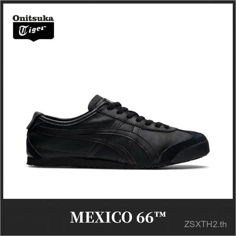 ClassicsOnitsuka MEXICO 66™ รองเท้าลําลองย้อนยุคสําหรับผู้ชายและผู้หญิง สีดํา D4J2L- 9090