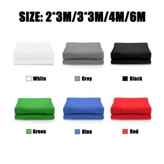 2x3M/3x3M/4M/6M Green Screen Photography Backdrop Polyester Cotton Photo Studio Chromakey Background Cloth