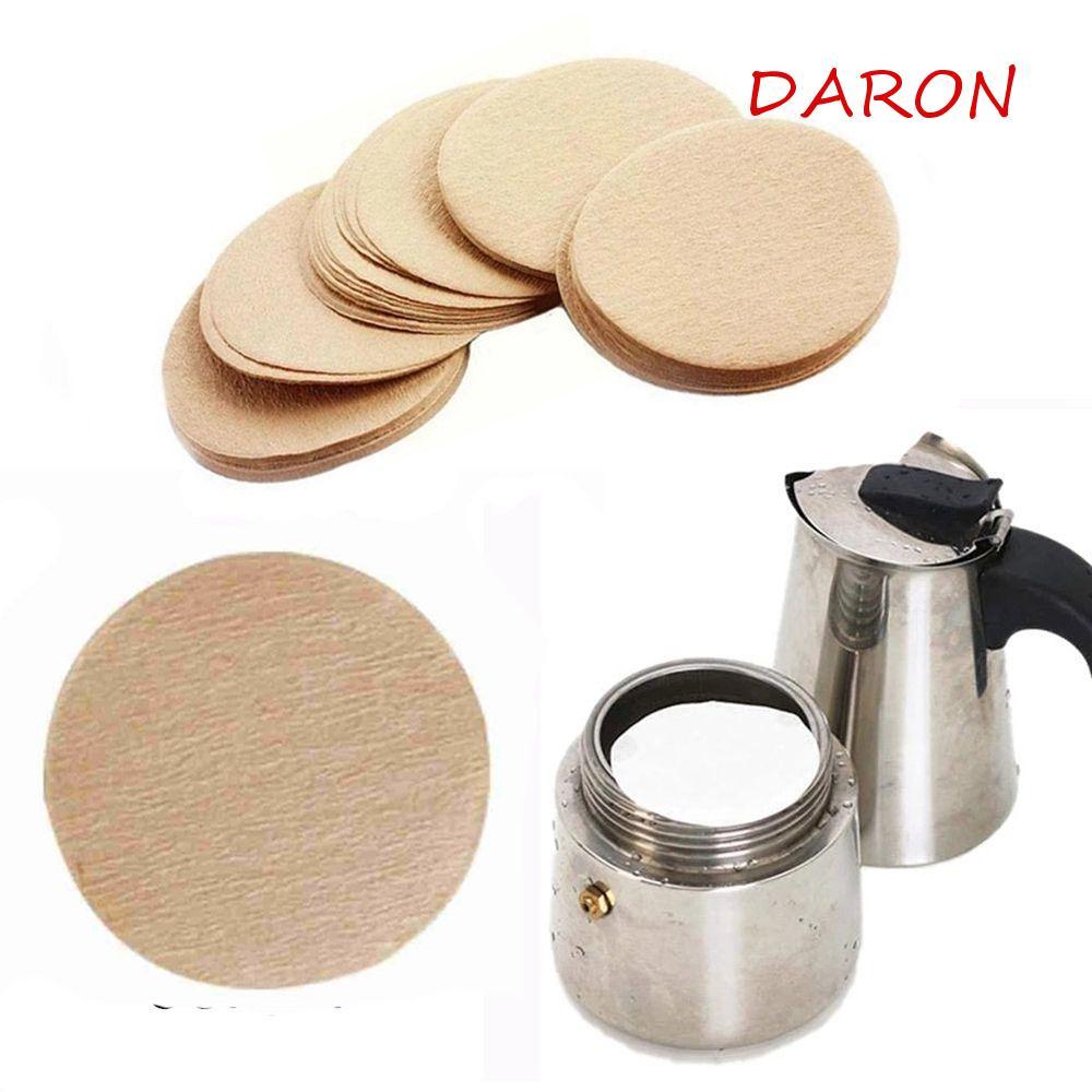 DARON Cafe กระดาษกรอง 56 มม./60 มม./68 มม.ต่อแพ็ค Moka Pot Dripper เครื่องมือกรองเอสเปรสโซ