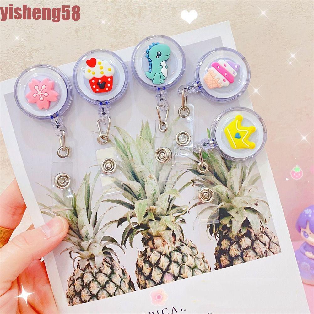 FABLE ID Card Clips อุปกรณ์สํานักงานน่ารัก Card Holder Nurse Doctor Name Tag การ์ตูน Name Card Holde