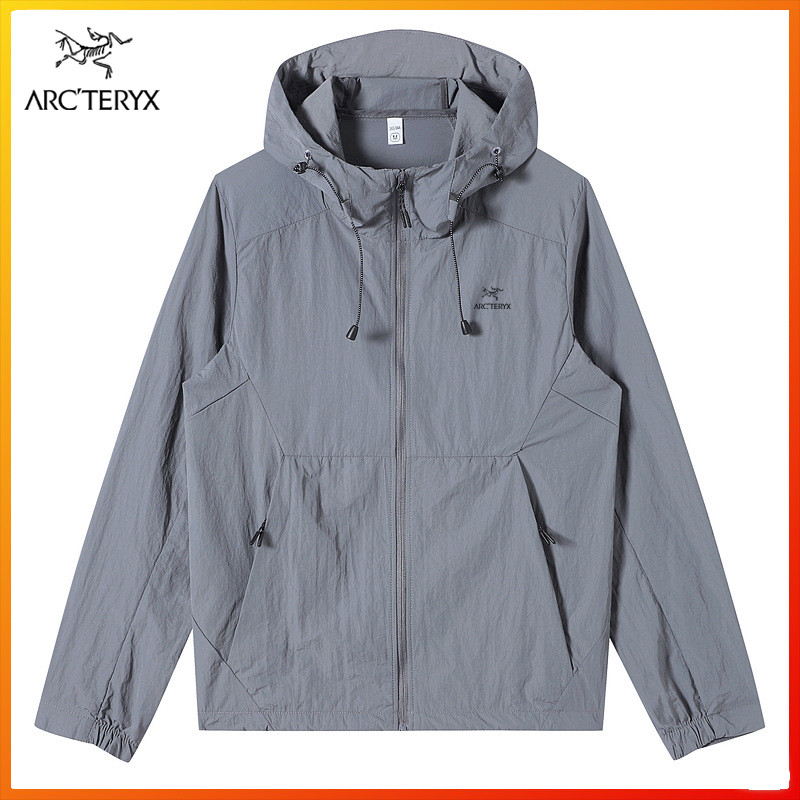 Jackeet ARCTERYX สำหรับผู้ชาย ออกแบบให้มีน้ำหนักเบา ระบายอากาศได้ดี มาพร้อมกันแดด UV และทนทานต่อน้ำ