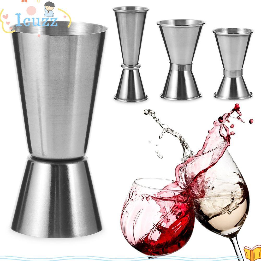 ICUZZ วัด Jigger Dual Shot Drinking Barware แก้ว Didi