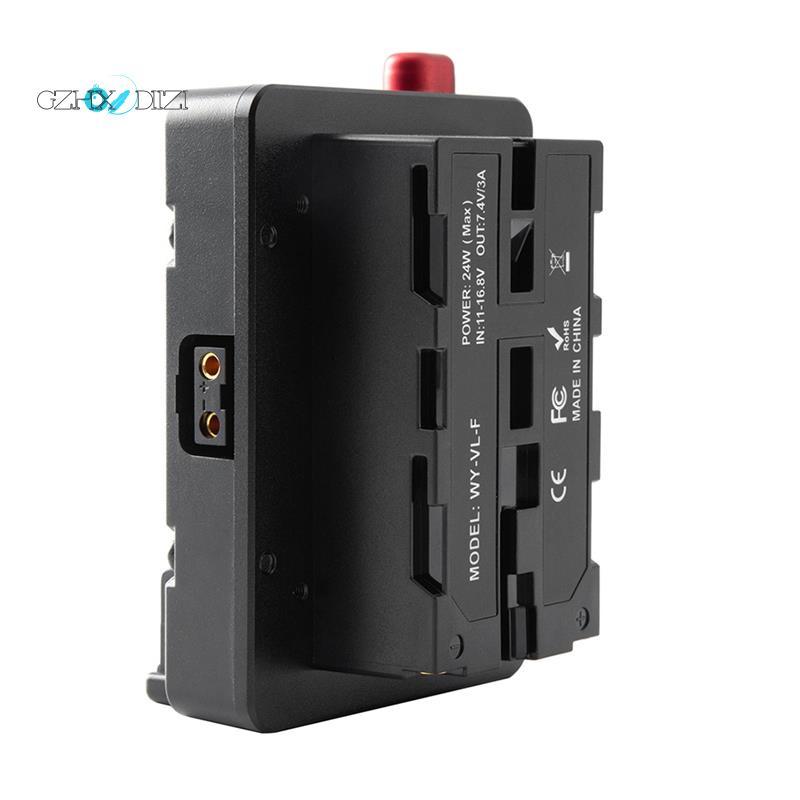 GzhxdiiziPower Adapter Mount Plate สําหรับ Mini Nano V/V Mount แบตเตอรี่ NP-F NP-F960 NP-F970,D-Tap 