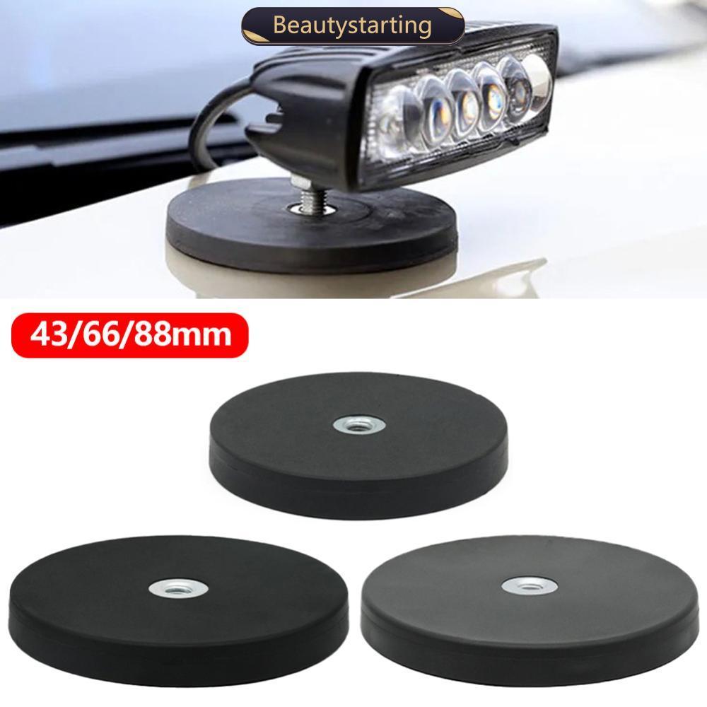 BEAUTYSTARTING 2 ชิ้น 43 มิลลิเมตร/66 มิลลิเมตร/88 มิลลิเมตรด้ายภายในฐานแม่เหล็ก M6/M8 Mount Bracket
