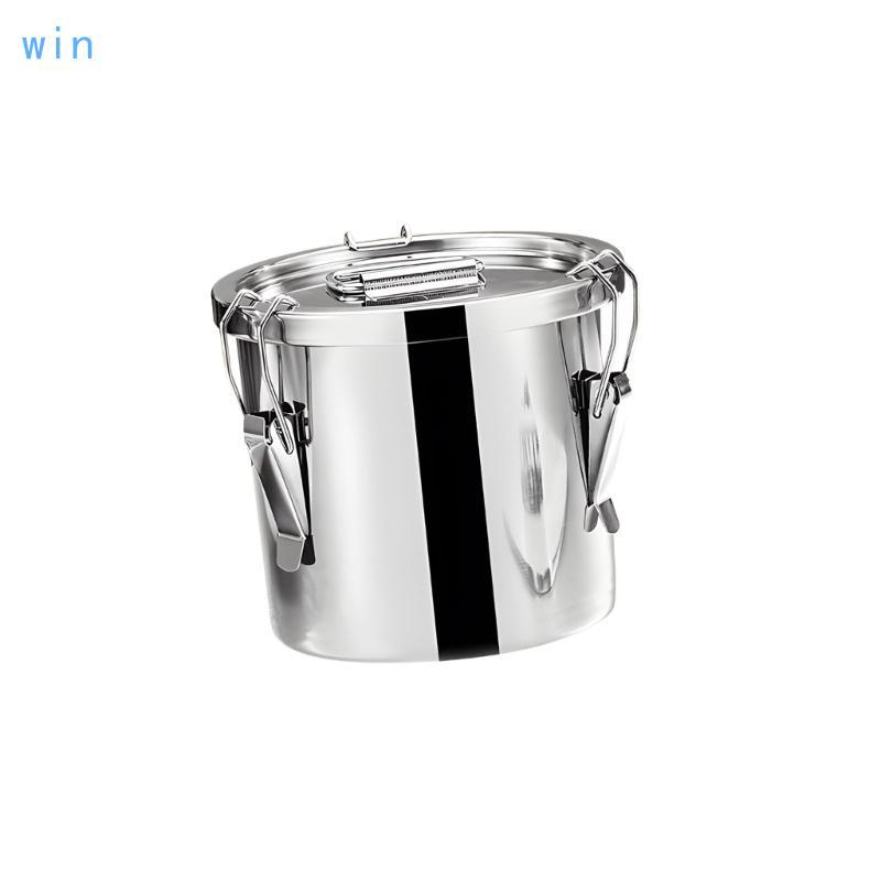 Win 3 Seal Nonrust Steel Container 202oz ความจุแป้งถังเก็บข้าวสําหรับร้านอาหารในบ้านและบาร์ใช้
