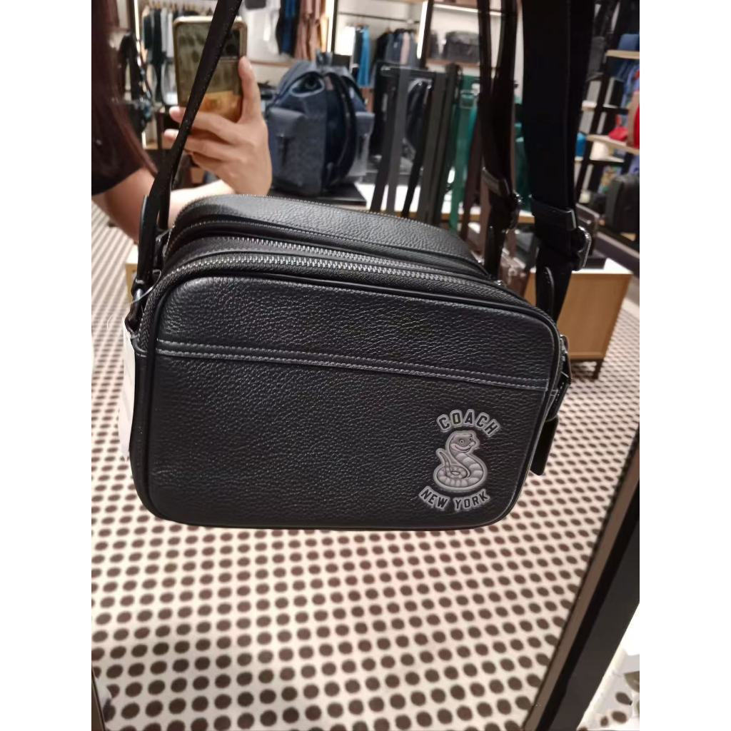 กระเป๋าผู้ชายกระเป๋ากล้องสไตล์ใหม่ GRAHAM ลายงูมัลติฟังก์ชั่นผู้ชาย Cross-body Cross-body Bag CY828