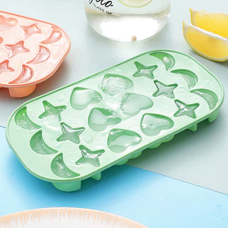 กล่องน้ําแข็งซิลิโคน DIY ถาดน้ำแข็ง แม่พิมพ์ก้อนน้ําแข็งในครัวเรือน ปลดแม่พิมพ์ง่าย รูปร่างน่ารัก