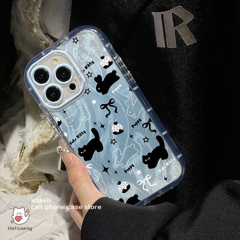 HP Ribbon Cat Girl Rabbit Casing Samsung A27 A37 A57 A16 A06 A26 A56 A17 5G A36 A07 A25 A05S A05 A54