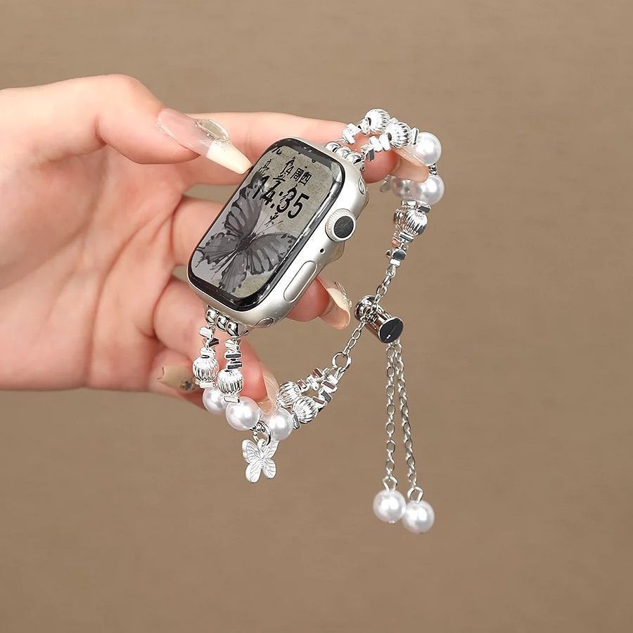 เหมาะสําหรับ Xiaomi Mi Band 9NFC รุ่น Pearl Butterfly Strap Xiaomi Mi Band 9 รุ่นมาตรฐานเปลี่ยนวงผู้