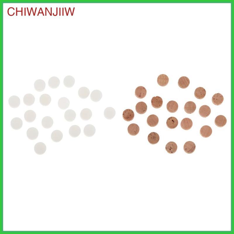 [chiwanjiiw] 20 ชิ้นทรัมเป็ตทรอมโบนพันธะน้ํา Spit Valve Cork Pad (ซิลิกาเจล/ไม้เนื้อแข็ง)