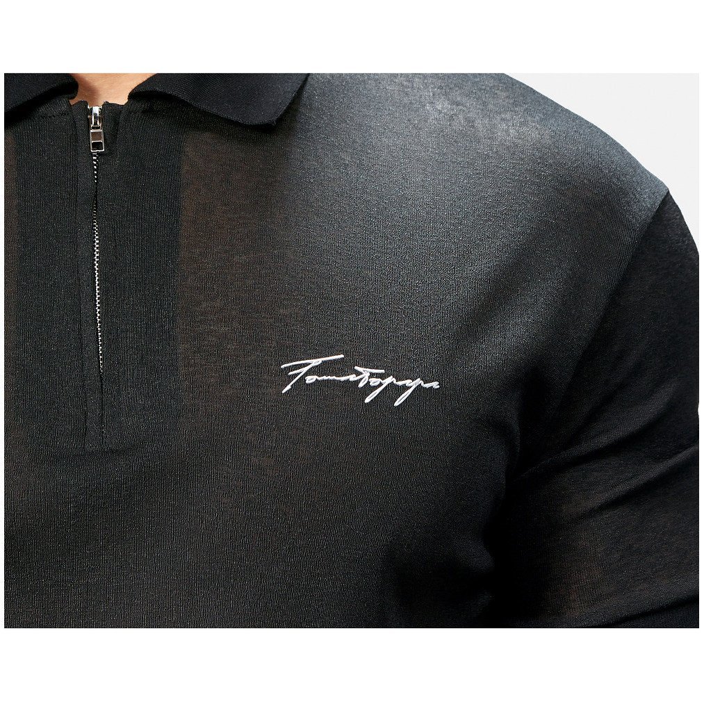 TOMATOPAPA Mens Sports Small Transparent polo Short Sleeve-Summer Breathable Gauze Lapel Fitness Training Short Sleeve — صورة 6