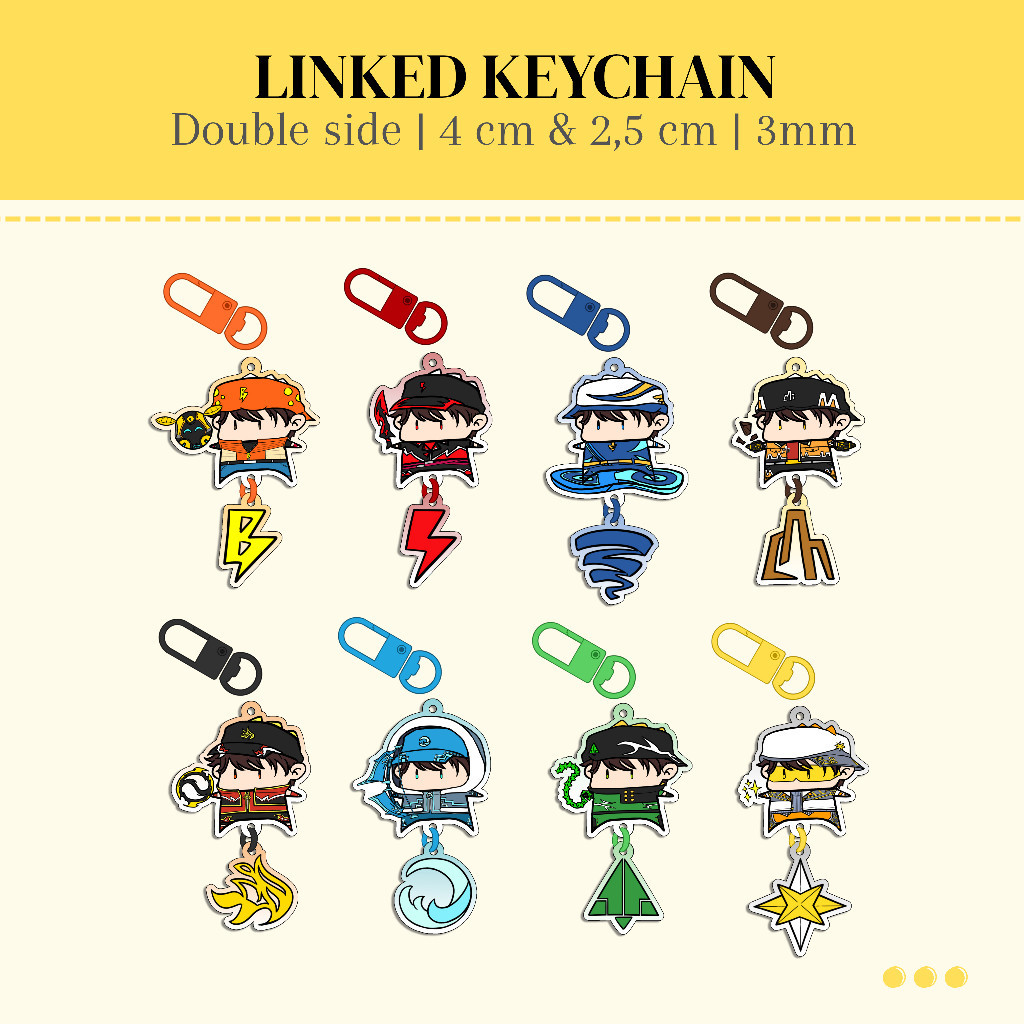 [BBOIBOY FANMERCH] Gantungan Kunci Translucent Boboiboy Elemental โดย A_synih