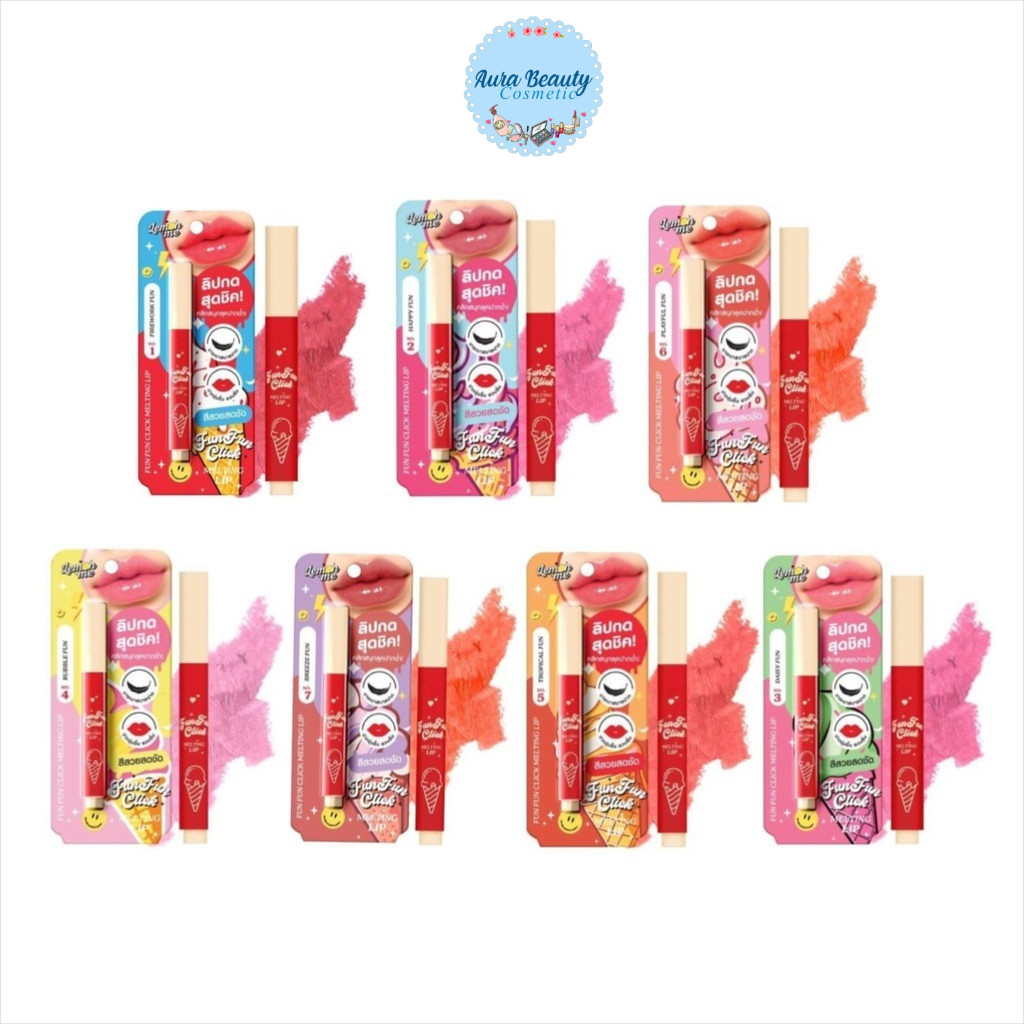 Lemon me Fun Fun Click Melting Lip ฟัน ฟัน คลิก เม้ลทิ่ง ลิป