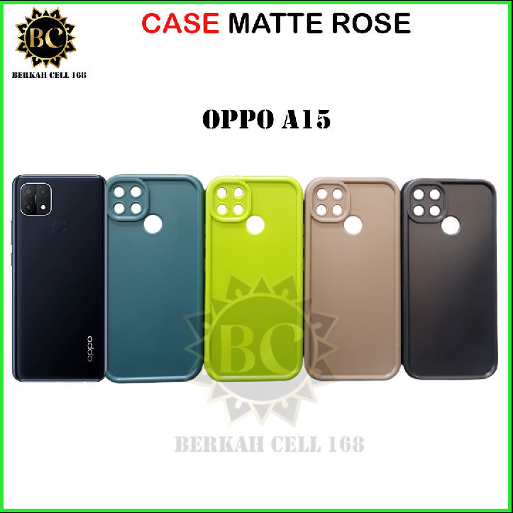 BCR168- SOFT CASE MATTE ROSE OPPO A5i A15 A15S A16E A16K A17 A3 PRO A38 A18 A3S C1 A3X A5 A9 2020 A5