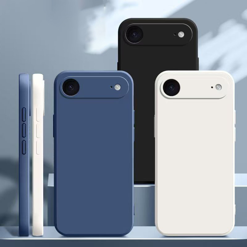 หรูหราสแควร์ซิลิโคนเหลวสําหรับiPhone AirสําหรับiPhone 17Air Cover iPhone 17 Airกล้องฝาครอบโทรศัพท์ป้