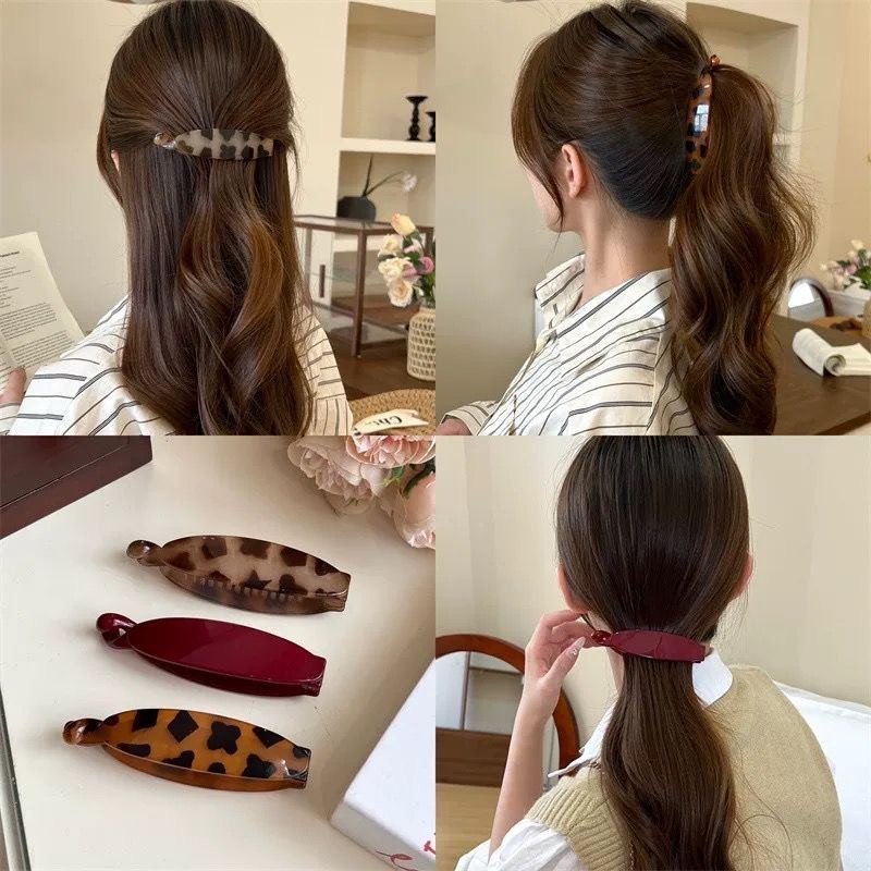 คลิปกิ๊บติดผมสำหรับหางม้าสูง และทรงผมอื่นๆ เครื่องประดับผมสำหรับผู้หญิง