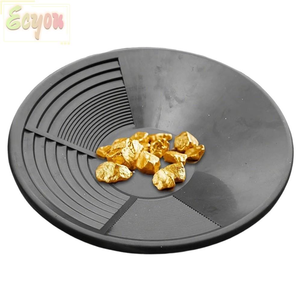 ECYOU เครื่องมือ Panning สีทอง,พลาสติกความจุขนาดใหญ่กระทะทอง,แบบพกพาพร้อม Riffle Design ทนทานเครื่อง