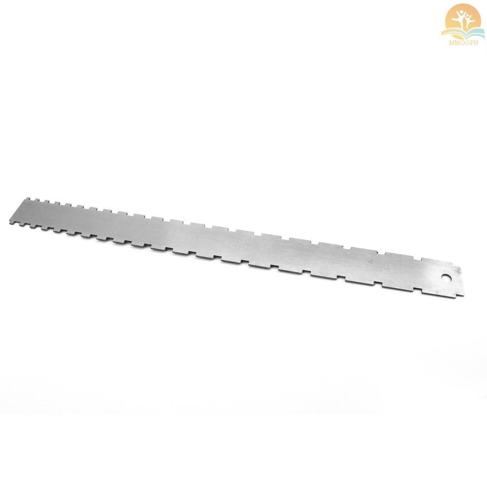 [MMOP] Guitar Neck Notched Ruler Fret Fingerboard Straight Edge Measuring Repairing Tool Stainless S