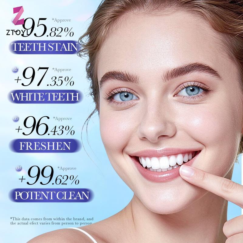 [ZTO-t] ยาสีฟันคอลลาเจนไวท์เทนนิ่งฟัน Brightening Oral Care ลมหายใจสดชื่น ขจัดคราบทุกวันทําความสะอาด