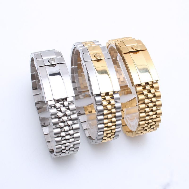 เหมาะสําหรับสายนาฬิกา Rolex สร้อยข้อมือผู้ชายวงเหล็กรูปตัวล็อก Rolex116233สแตนเลสที่เป็นของแข็ง 20 2