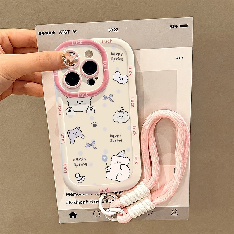 เคส+สร้อยข้อมือ OPPO A3X A3 A7 A5S A12 A11K A3S A12E A15 A15S A16 A16S A54S A16K A16E A17 A17 A17K A