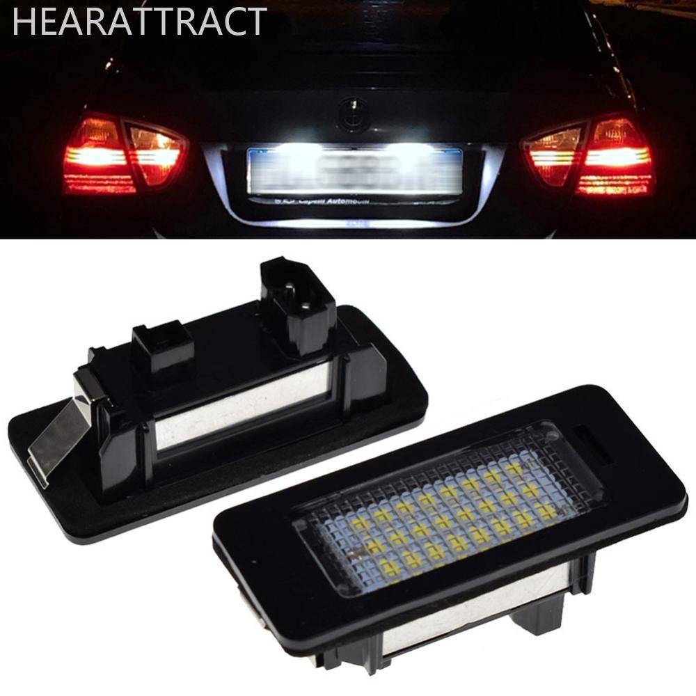 HEARATTRACT 1 PC/2 ชิ้น 6000 K ป้ายทะเบียนรถสีขาวไม่มีข้อผิดพลาด Led จํานวนใบอนุญาตสําหรับ BMW E39 E