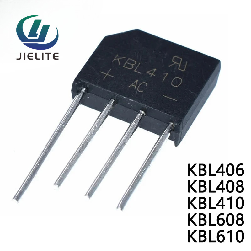 KBL406 KBL408 KBL410 KBL608 KBL610 4A 6A 1000V เฟสเดียวไดโอดสะพานวงจรเรียงกระแส