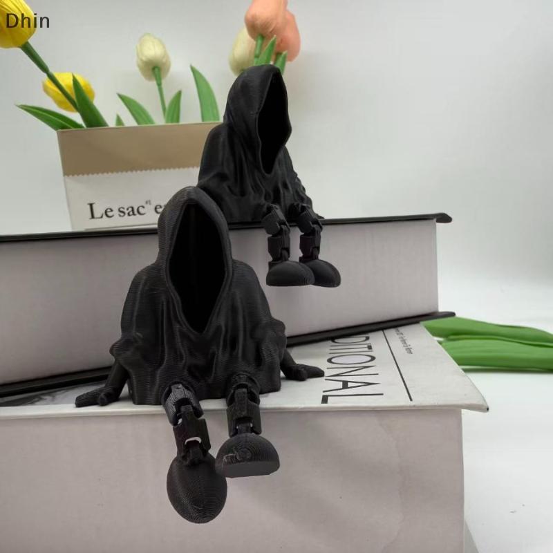 [Dhin] รูปปั้นผีเครื่องประดับ Faceless Ghost 3D พิมพ์ Gothic Death รูปปั้นตกแต่งบ้าน COD