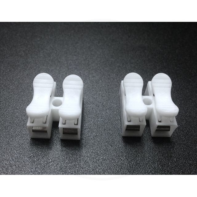 ข้อต่อสายไฟ 2 PIN เทอร์มินอลบล็อก (50ชิ้น)เทอมินอลสายไฟ push quick cable Connector terminal Wiring Terminal 10A250V