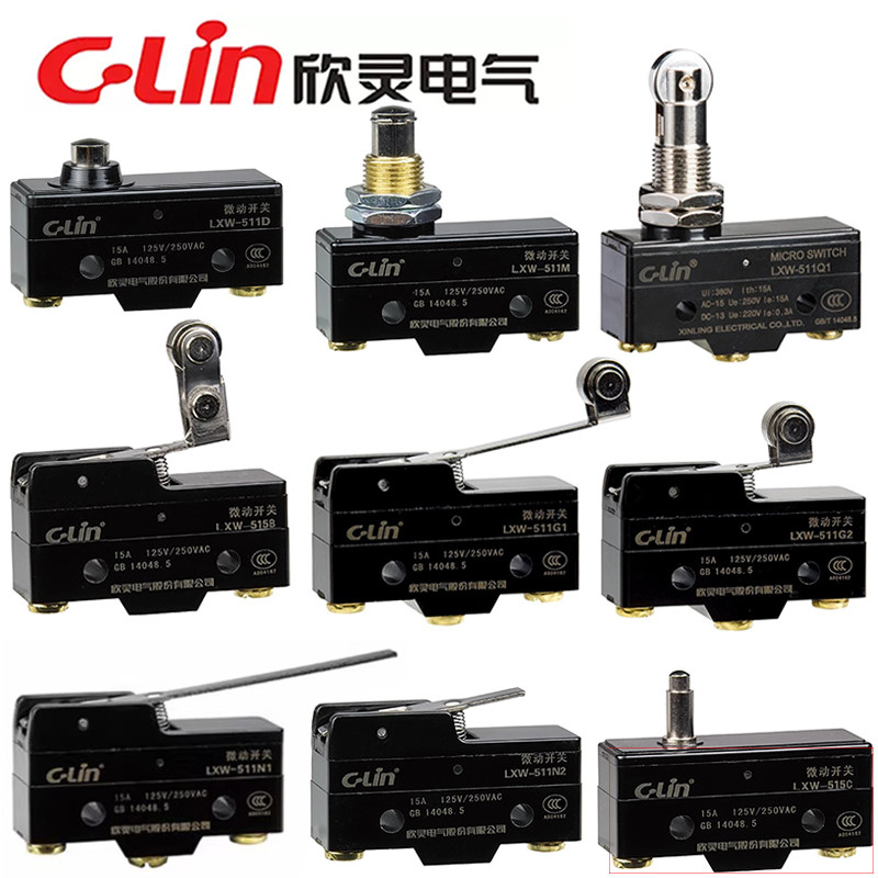 Xinling Micro Switch LXW-511Q1/511G1/511N2 ลิมิตสวิตช์จังหวะ 515M/515B/Z/D/C