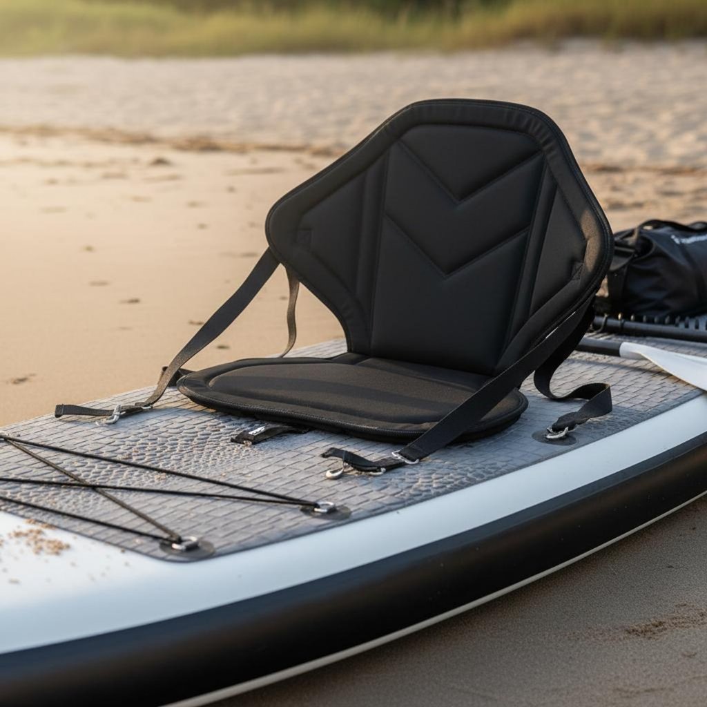 เบาะโฟมหนาพิเศษสำหรับ SUP Paddle Board กันกระแทกด้วย padding และพื้นผิวลื่น ใช้งานได้ดีสำหรับการตกปล