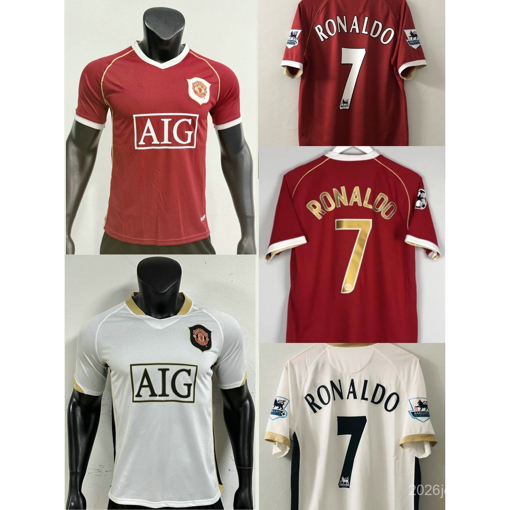 2006-07 MAN Home Soccer Jersey RONALDO คุณภาพสูง ROONEY เสื้อฟุตบอลเสื้อ