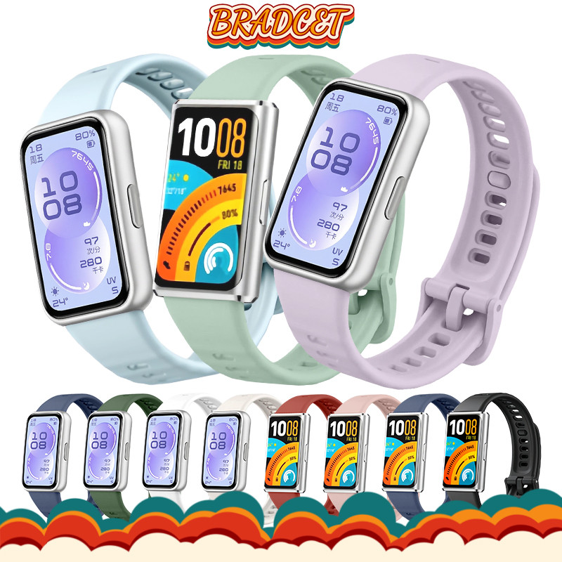 สายยางซิลิโคน for สมาร์ทวอทช์ Huawei Band 11/ Huawei Band 11 Pro อุปกรณ์เสริมสายรัดข้อมือสายรัดข้อมือแบบปรับได้