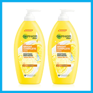 [แพ็คคู่] Garnier Bright Body การ์นิเย่ ผลิตภัณฑ์บำรุงผิวกาย 400ml (Bright Complete/Bright Sakura Glow)