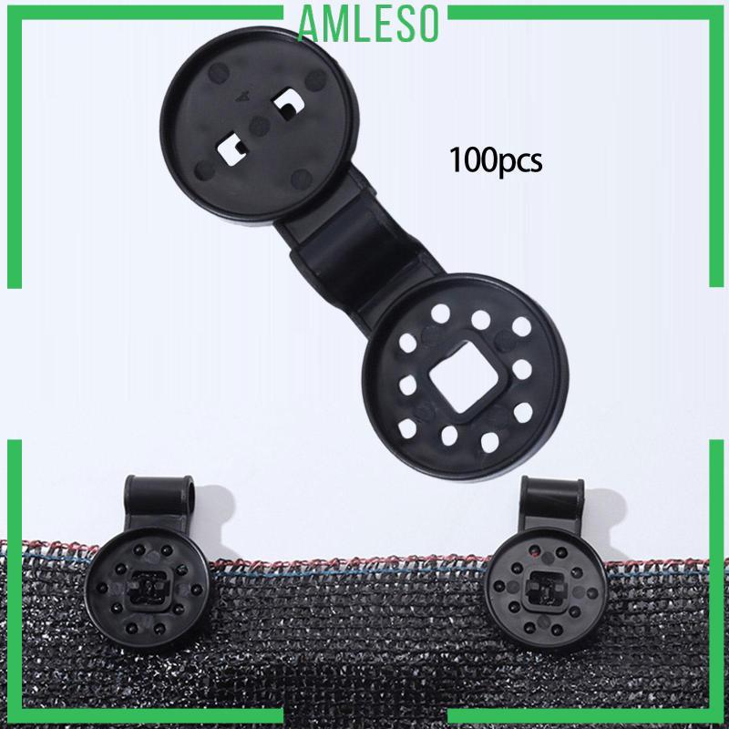 [Amleso] เรือนกระจก Sun Shade คลิปทนทานผ้า PP ตาข่าย Clamp Sun Protection ยึดสําหรับ Backyard การเกษ